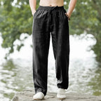 Neue Herren Strandhosen Jogger Mode Baumwolle Leinen Sweatpants Freizeithosen Hawaiian Urlaub Locker Frühling/Sommer Lang M-4XL