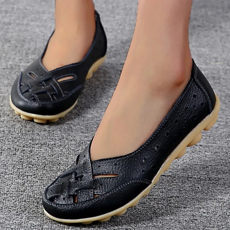 Ballerines En Cuir Orthopédiques