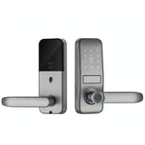 Smart Door Lock — Lever Handle, Adjustable 60–70mm